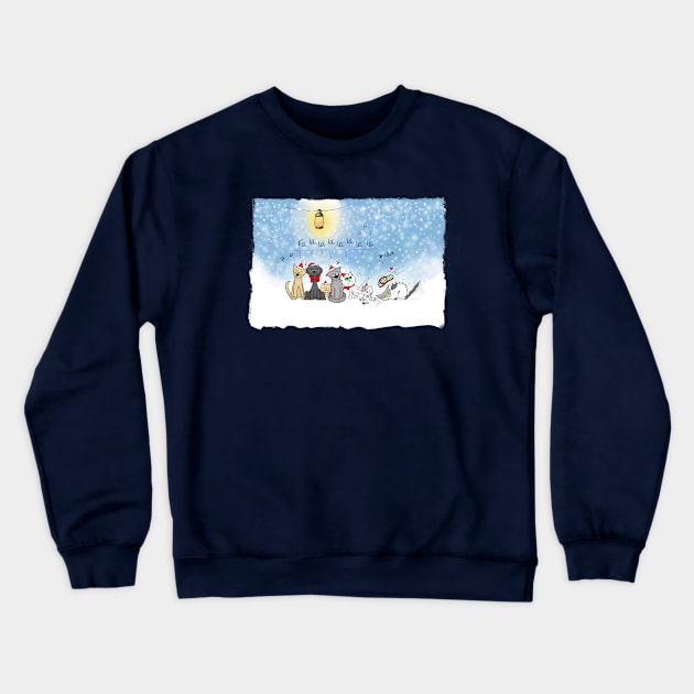 Christmas Cats Crewneck Sweatshirt by RebecaZum